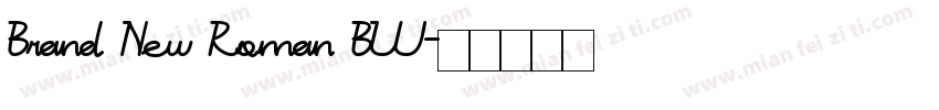 Brand New Roman BW字体转换